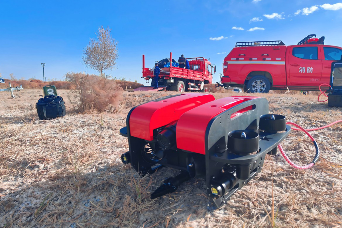 November 13, 2024: Acceptance of Underwater Rescue Robot by Fire And Rescue in Kashgar, Xinjiang