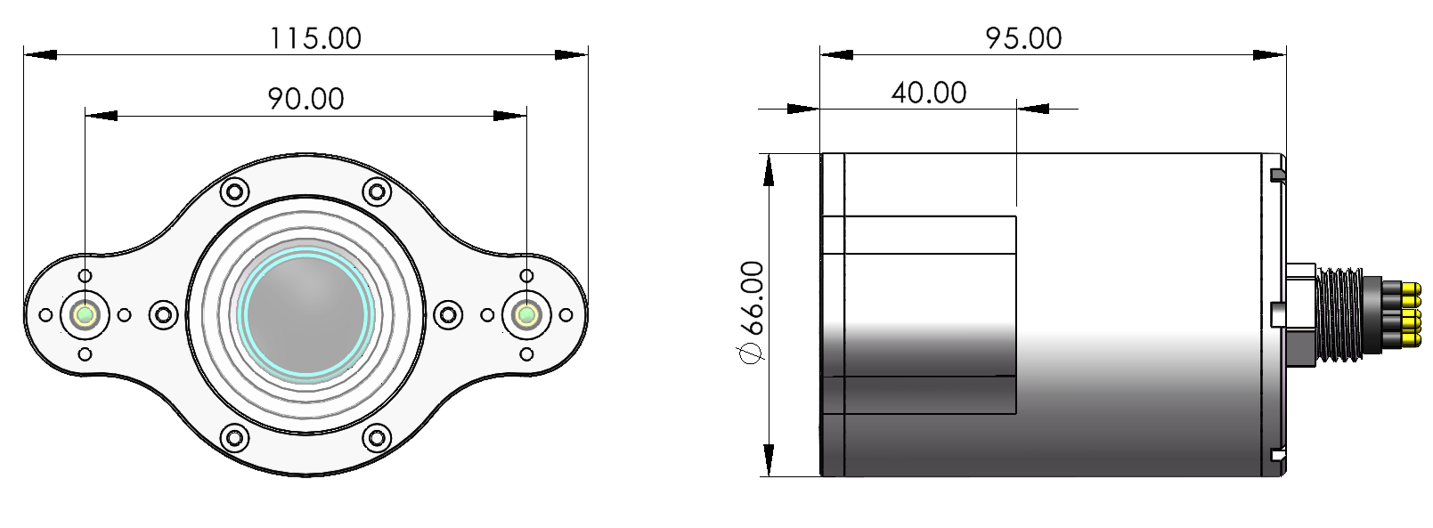 Underwater Camera with Laser Pointer